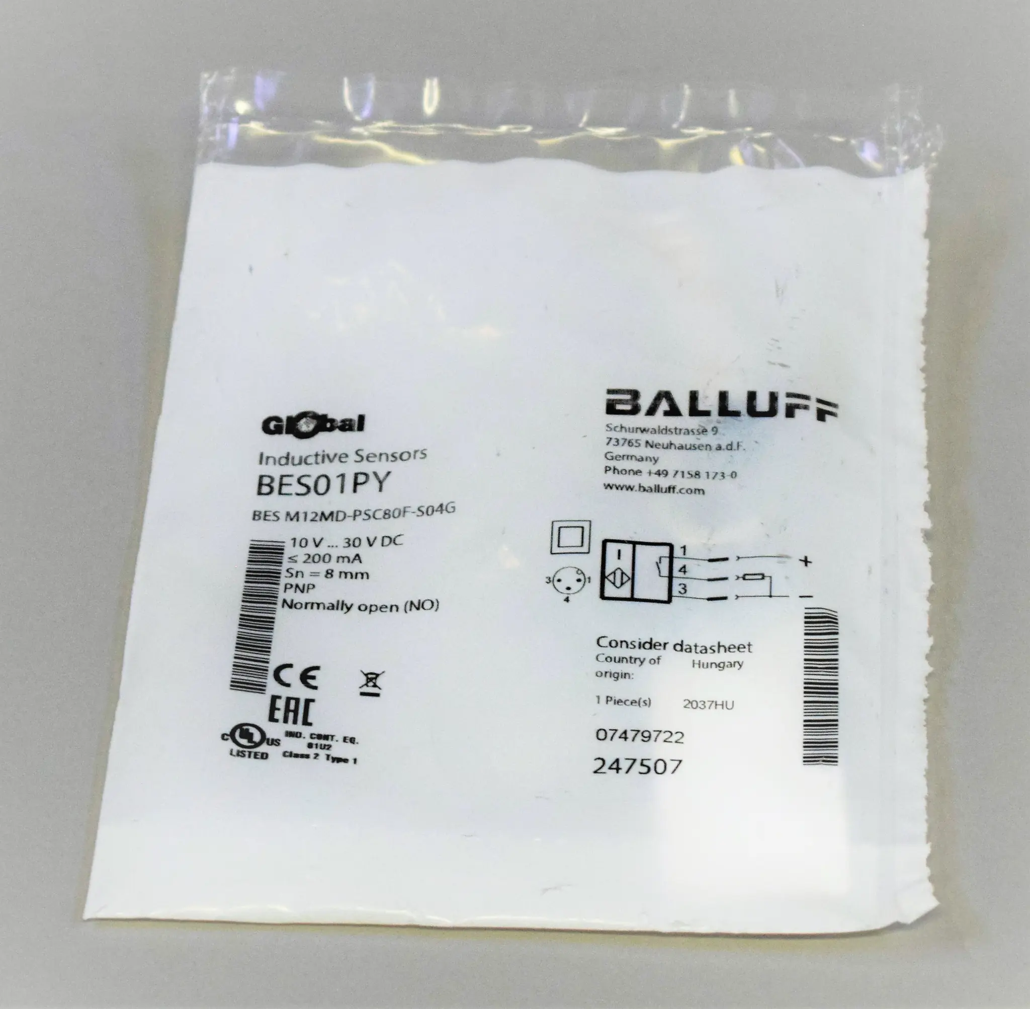 Produktfoto 1 von BES M12MD-PSC80F-S04G