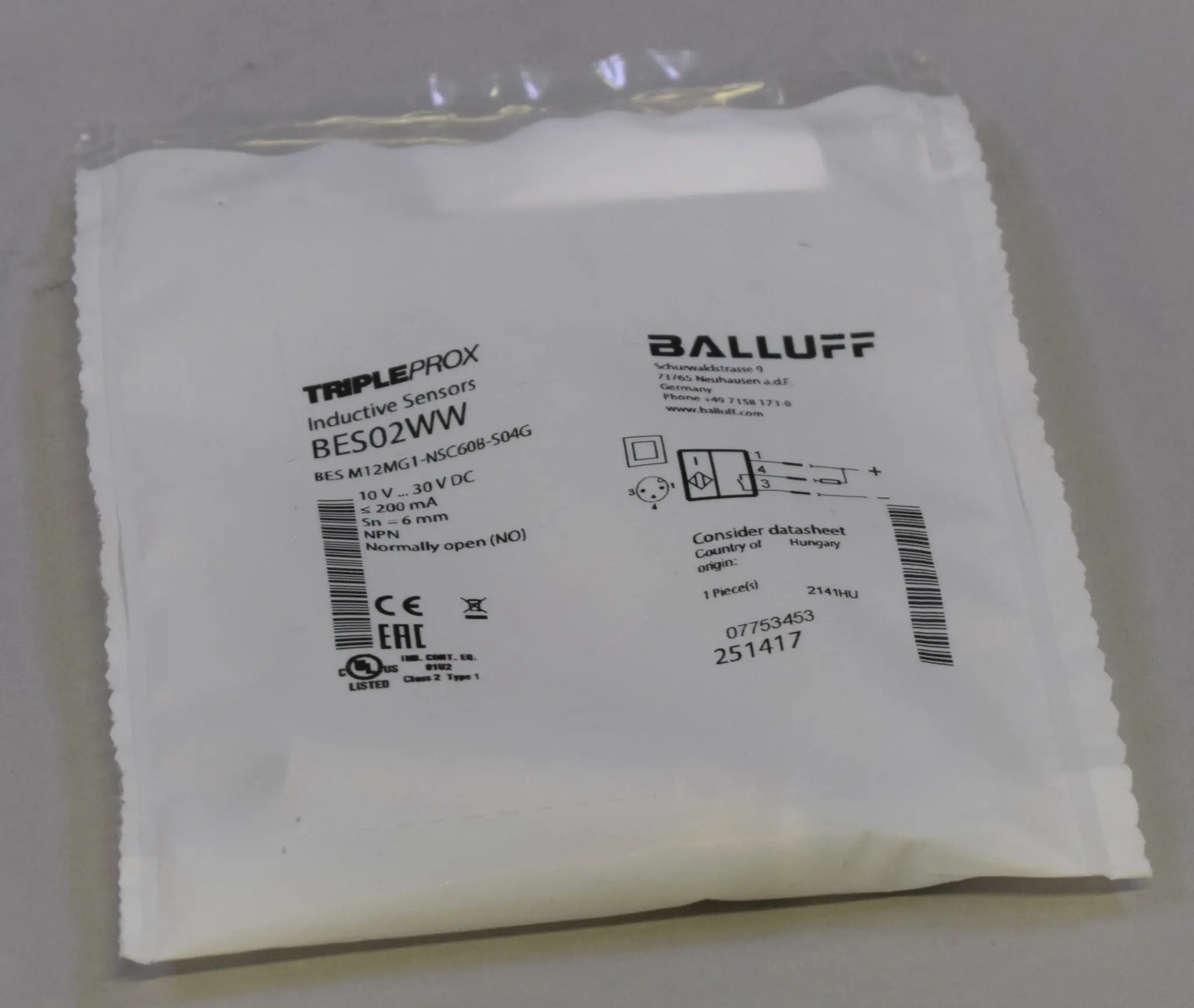 Produktfoto 1 von BES M12MG1-NSC60B-S04G