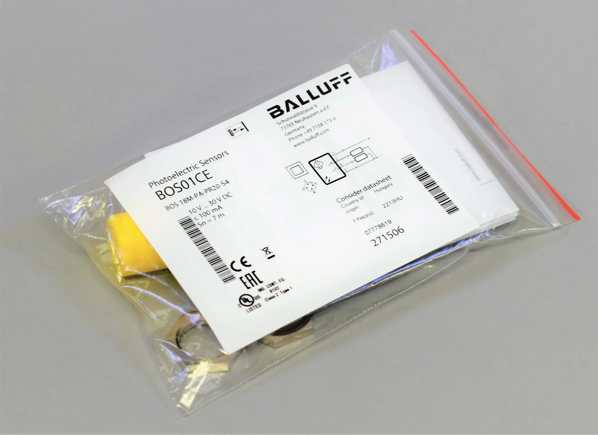 Produktfoto 1 von BOS 18M-PA-PR20-S4