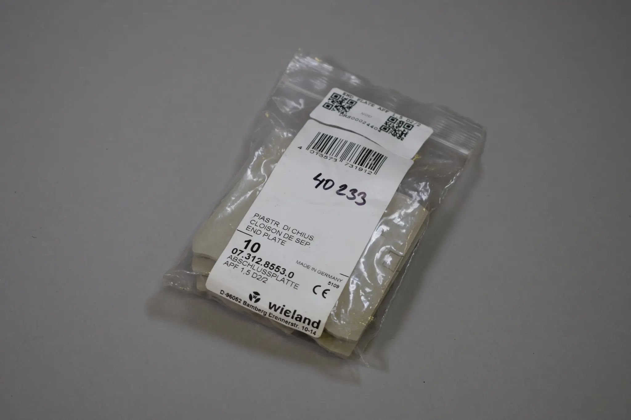 Produktfoto 1 von END PLATE APF 15 D22