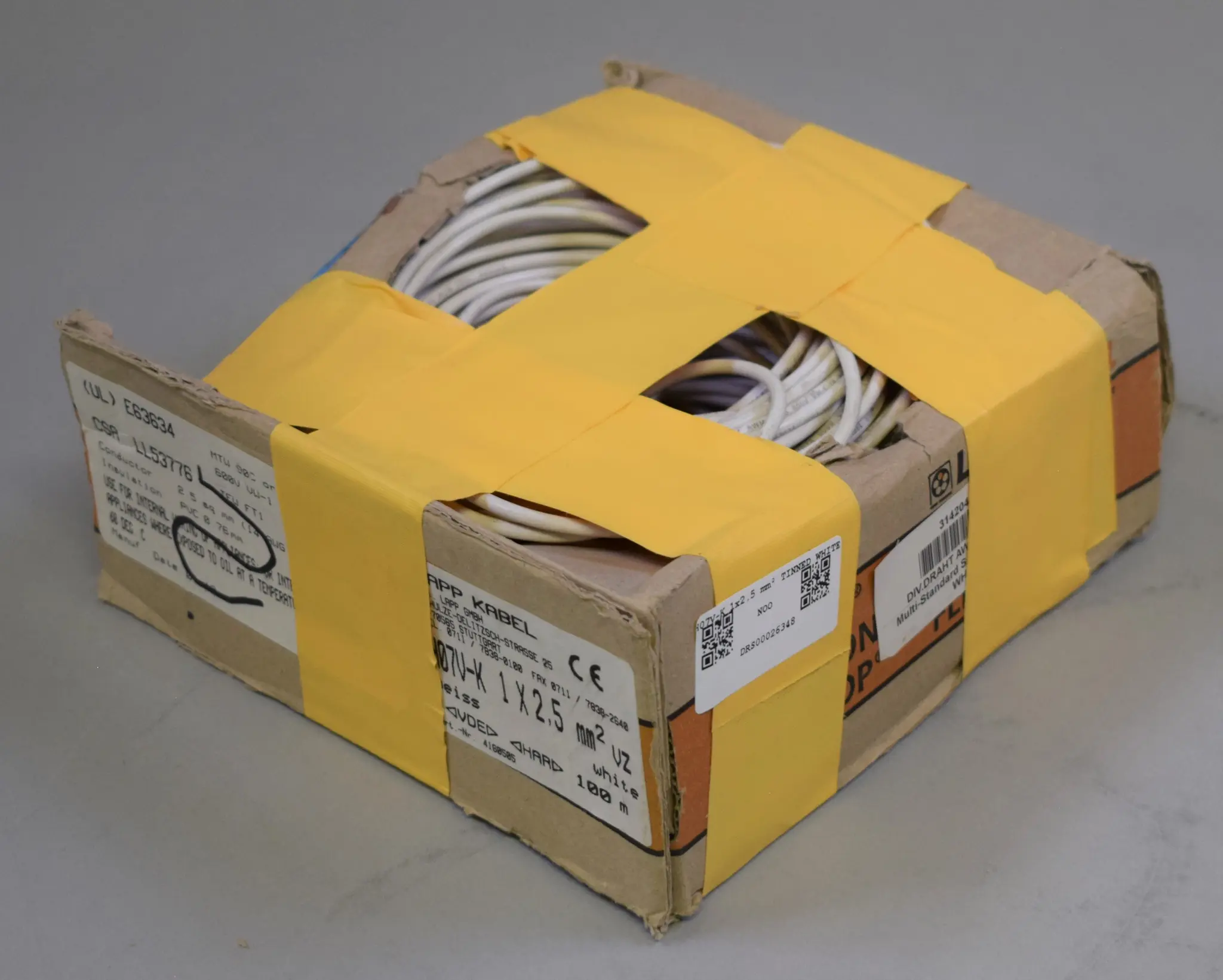 Produktfoto 1 von H07V-K 1x25 mm2 TINNED WHITE