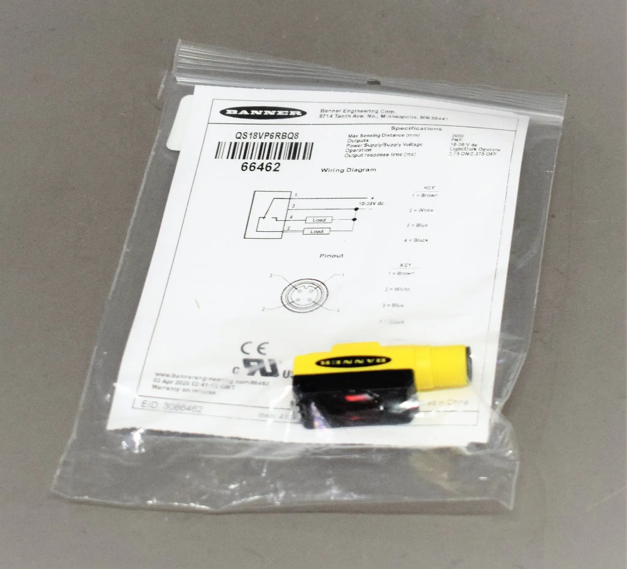 Produktfoto 1 von QS18VP6RBQ8