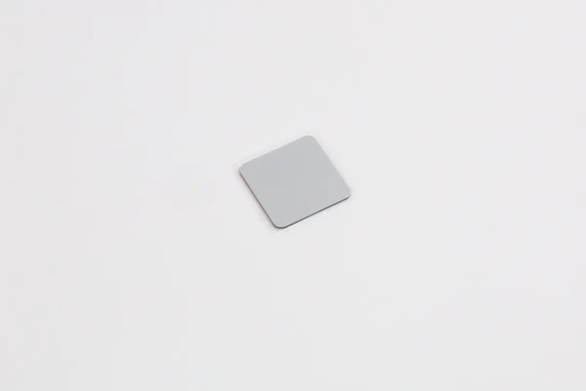 Produktfoto 1 von Bezeichnungsschild 22x22mm, Schild silber, ohne Aufschrift