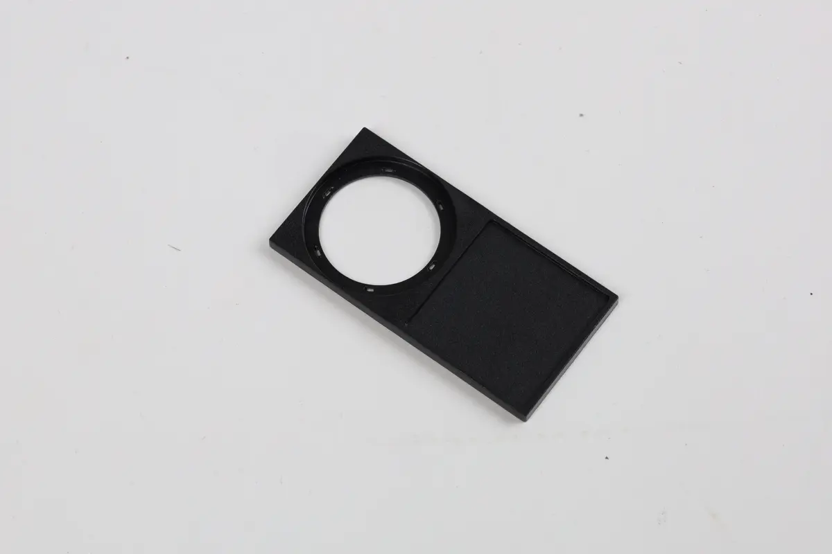 Produktfoto 1 von Schildträger, Rahmen unten eckig, schwarz, für Bezeichnungsschild 27x 27mm