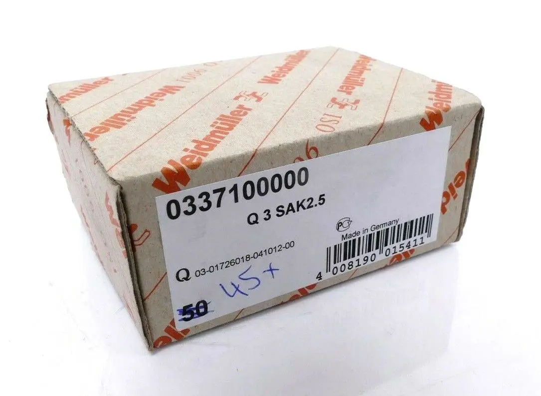 Produktfoto 1 von 45x Weidmüller Querverbinder grau Q 3 SAK2.5 | 0337100000