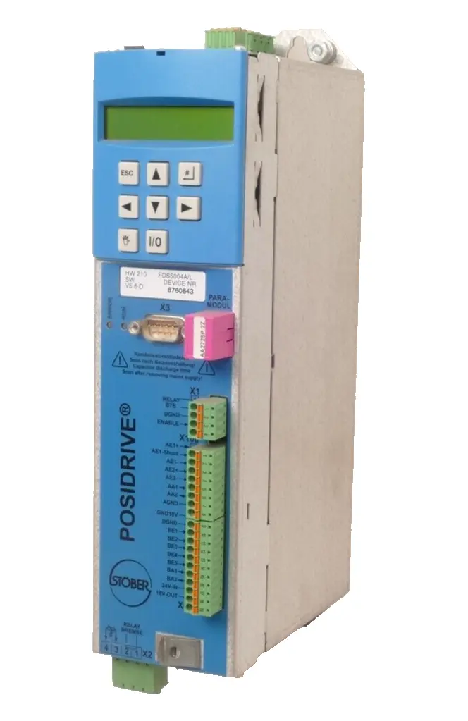Produktfoto 1 von Stöber Posidrive Frequenzumrichter 8760843 | HW:210 SW:V5.6-D | FDS5004A/L