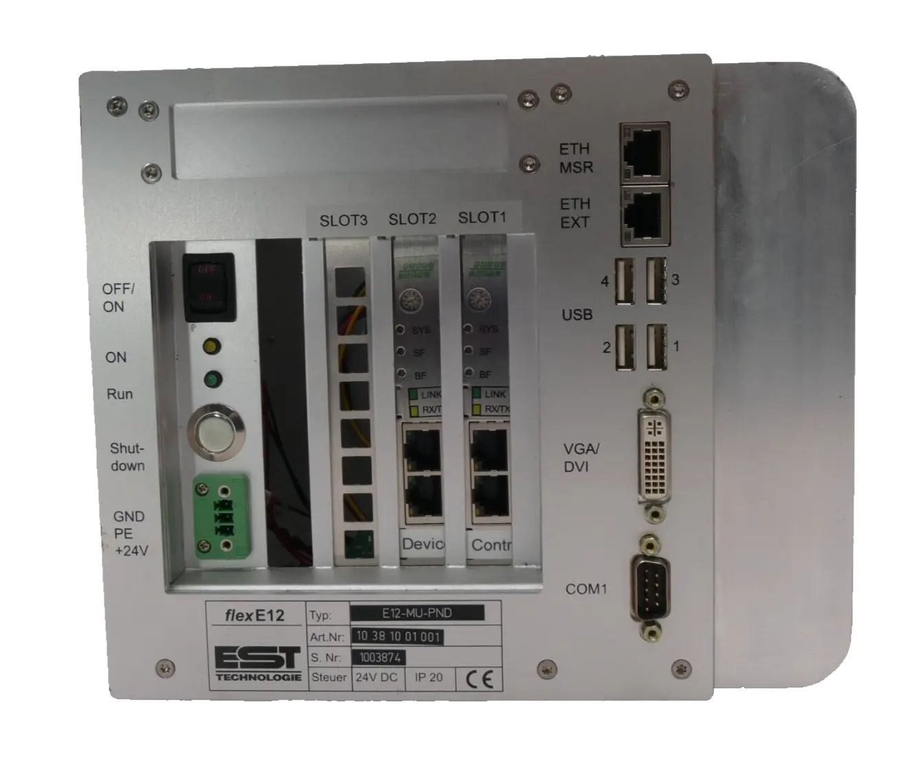 Produktfoto 1 von EST TECHNOLOGY Steuerungseinheit flexE12 E12-MU-PND | 10 38 10 01 001
