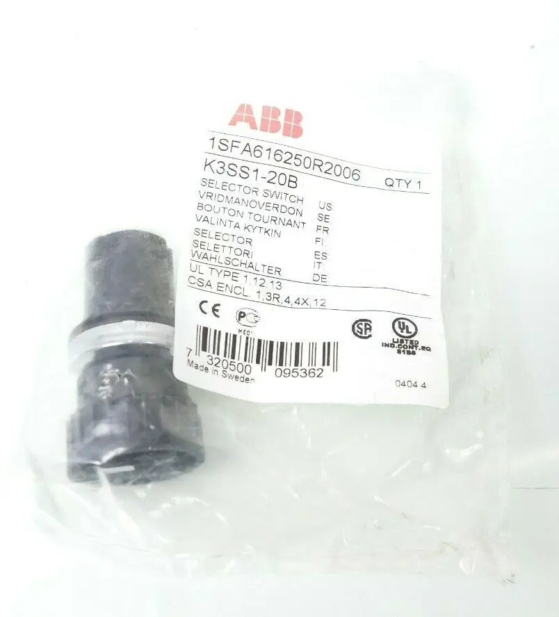 Produktfoto 1 von ABB Wahlschalter Schwarz K3SS1-20B | 1SFA616250R2006