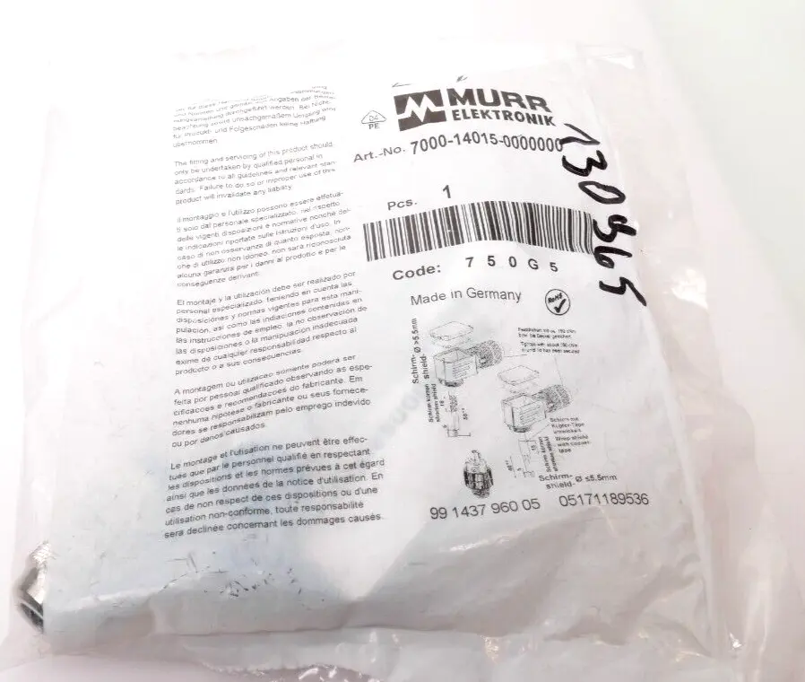 Murr Elektronik M12 St. 90° B-kod. Schraubklemmanschluss | 7000-14015-0000000