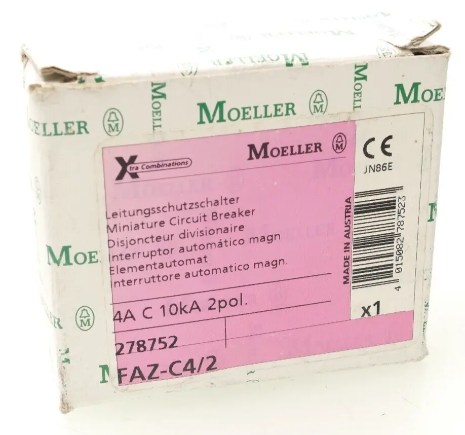 Produktfoto 1 von Moeller Xpole Leitungsschutzschalter FAZ-C4/2 | 278752