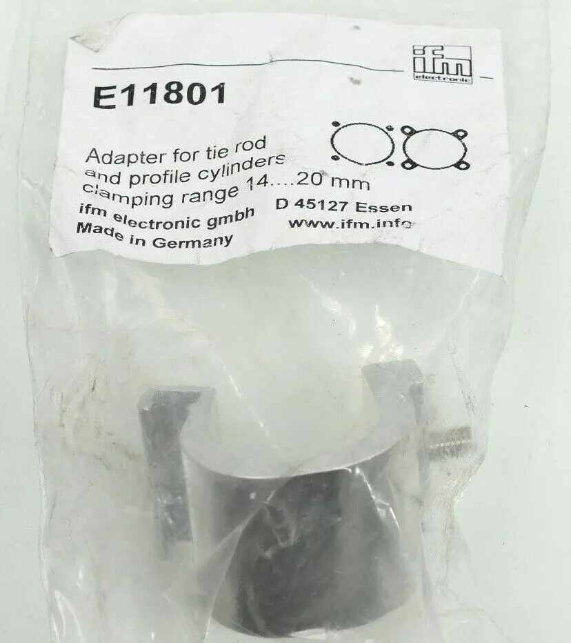 2x ifm electronic Montageadapter für Zugstangen-/ Profilzylinder | E11801