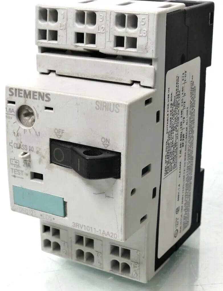 Produktfoto 1 von Siemens SIRIUS Leistungsschalter 3RV1 011-1AA20 | E:05 | 3RV1011-1AA20