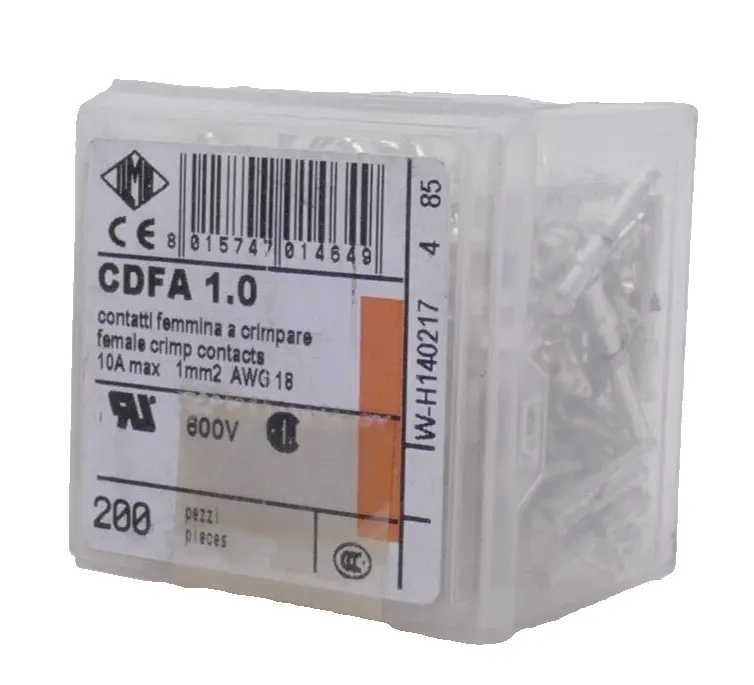 Produktfoto 1 von 200x Ilme Crimpcontact 10A 1mm2 AWG18 | CDFA 1.0