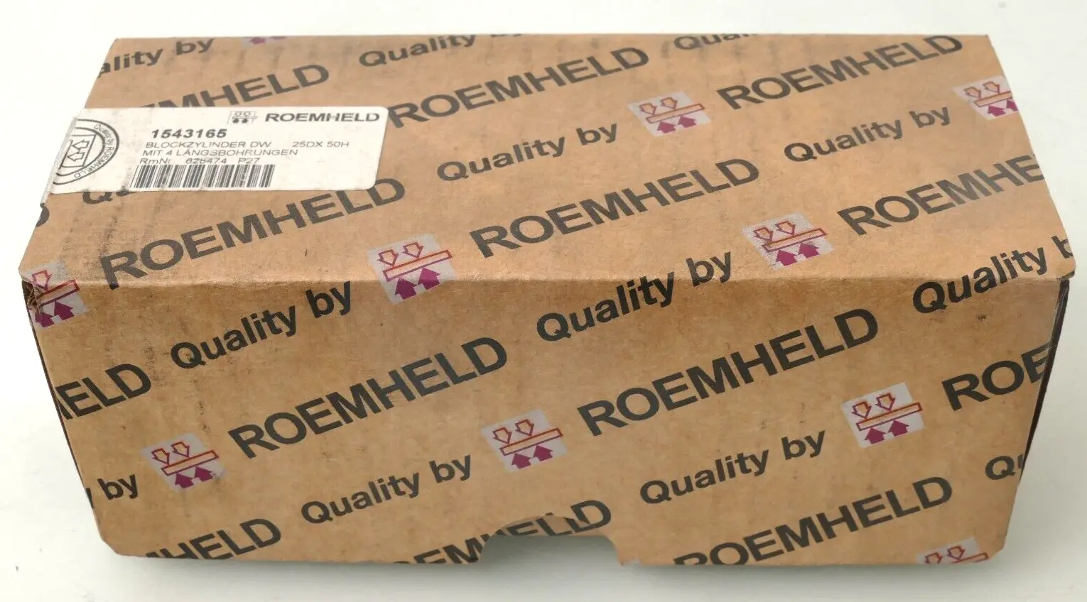 Produktfoto 1 von Roemheld Blockzylinder 4 Längsbohrungen DW. 25DX 50H | 1543165