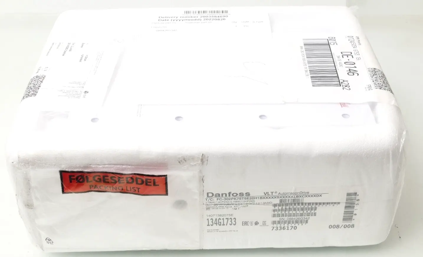 Produktfoto 1 von Danfoss VLT FC-302PK75T5E20H1BXXXXXSXXXXALBXCXXXXDX 134G1733