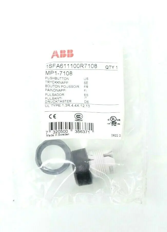 Produktfoto 1 von 2x ABB MP1-7108 Drucktaster | 1SFA611100R7108