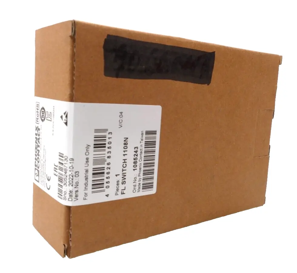Produktfoto 1 von Phoenix Contact 10 85 24 3 Industrial Ethernet FL SWITCH 1108N | 1085243