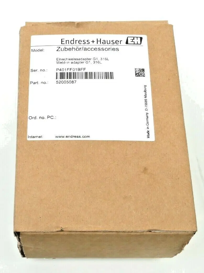 Produktfoto 1 von Endress + Hauser Einschwissadapter G1, 316L | 52005087