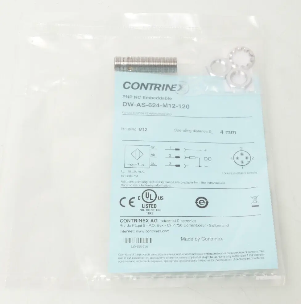 Produktfoto 1 von Contrinex Induktiver Sensor | DW-AS-624-M12-120