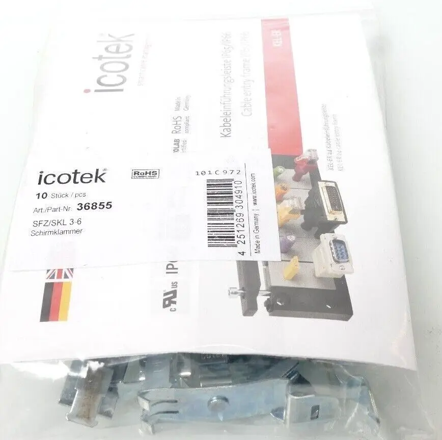 Produktfoto 1 von 10x icotek 36855 Schirmklammer SFZ/SKL 3-6