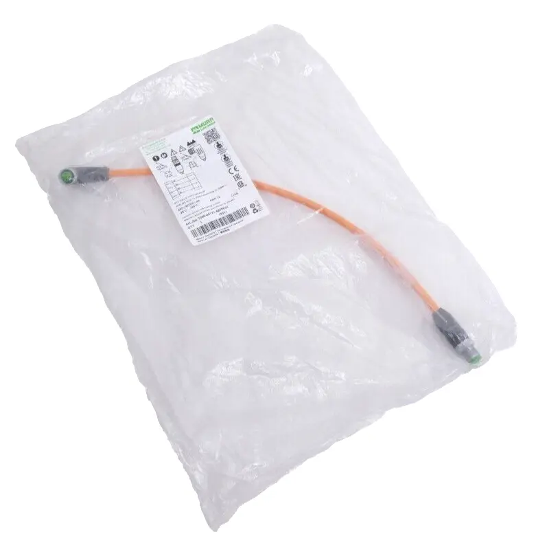 Produktfoto 1 von Murr Elektronik M12 St. 0° / M12 Bu. 90° A-kod. kabel 0,3m | 7000-40121-4870030