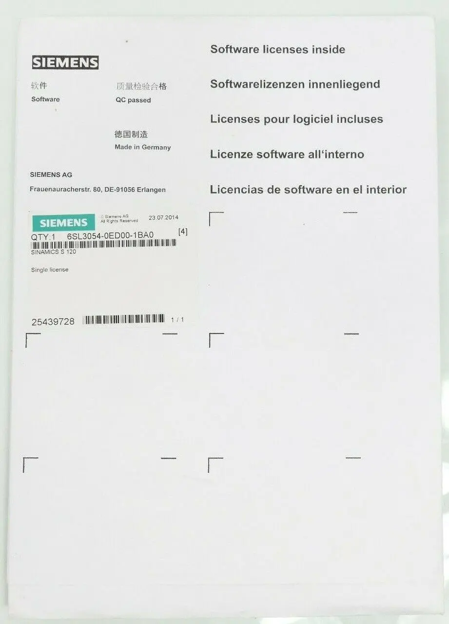 Produktfoto 1 von Siemens Sinamics S120 | 6SL3 054-0ED00-1BA0 | 6SL3054-0ED00-1BA0