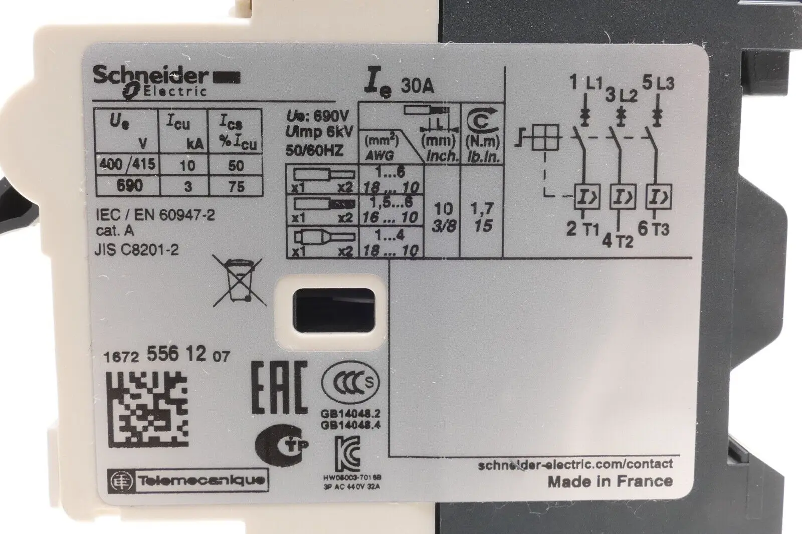 Produktfoto 1 von Schneider Electric TeSys Motorschutzschalte GV2LE32 | 073318