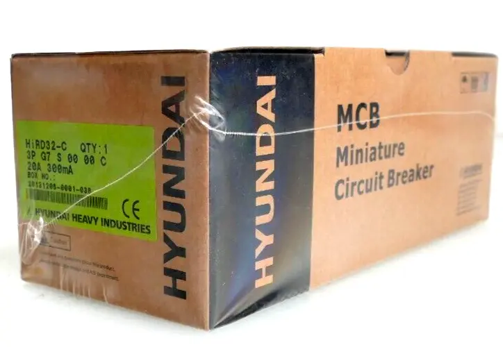 Produktfoto 1 von Hyundai HiRD32-C 3P G7 S 00 00 C Miniatur Circuit Breaker 3PG7S0000C | 20A 300mA