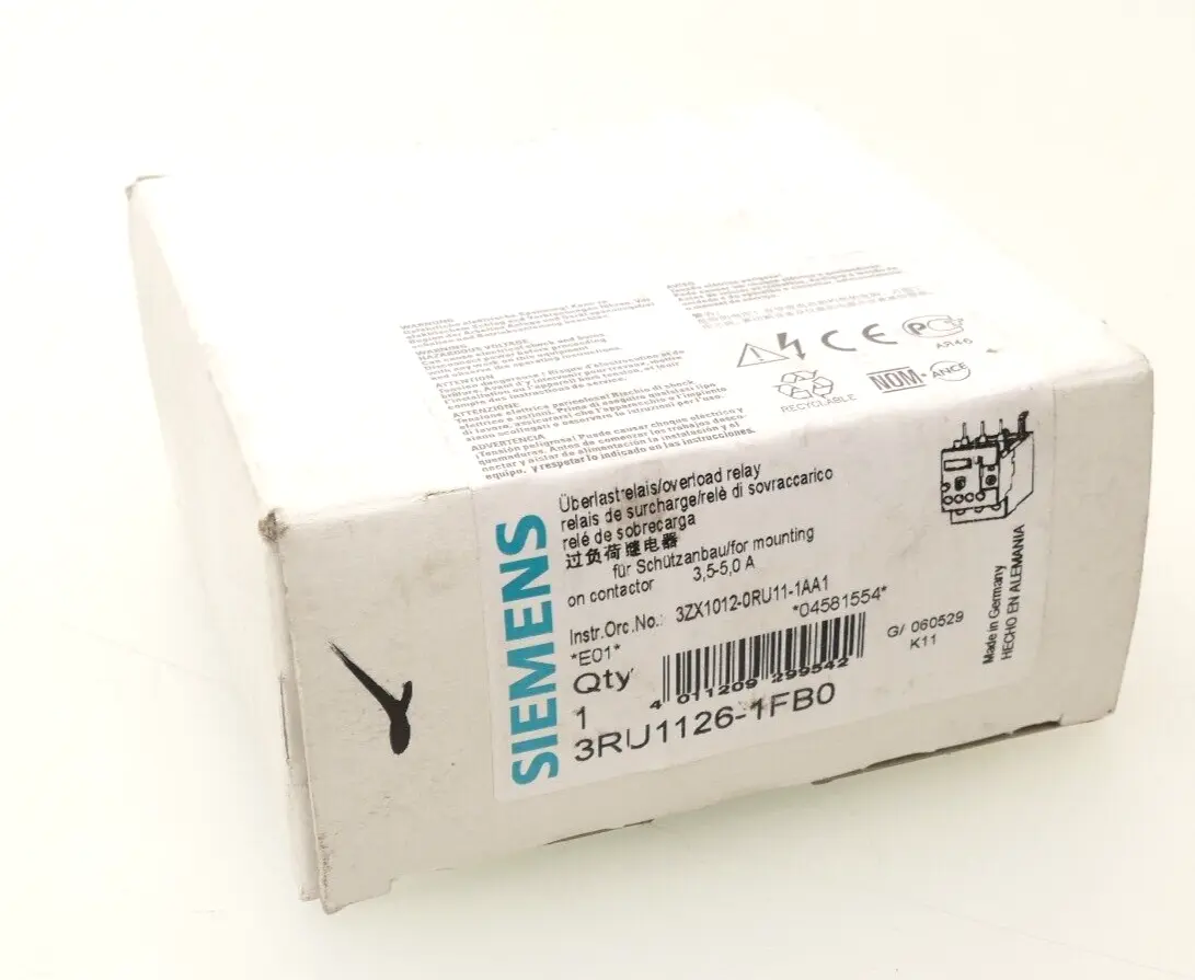 Produktfoto 1 von Siemens Überlastrelais 3RU1 126-1FB0 | E:01 | 3RU1126-1FB0