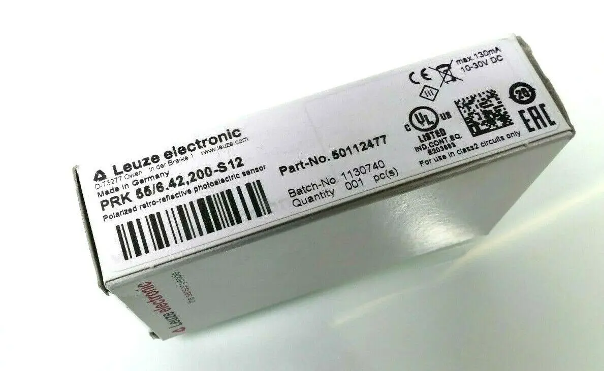 Produktfoto 1 von Leuze Reflex-Lichtschranke polarisiert PRK 55/6.42,200-S12 | 50112477
