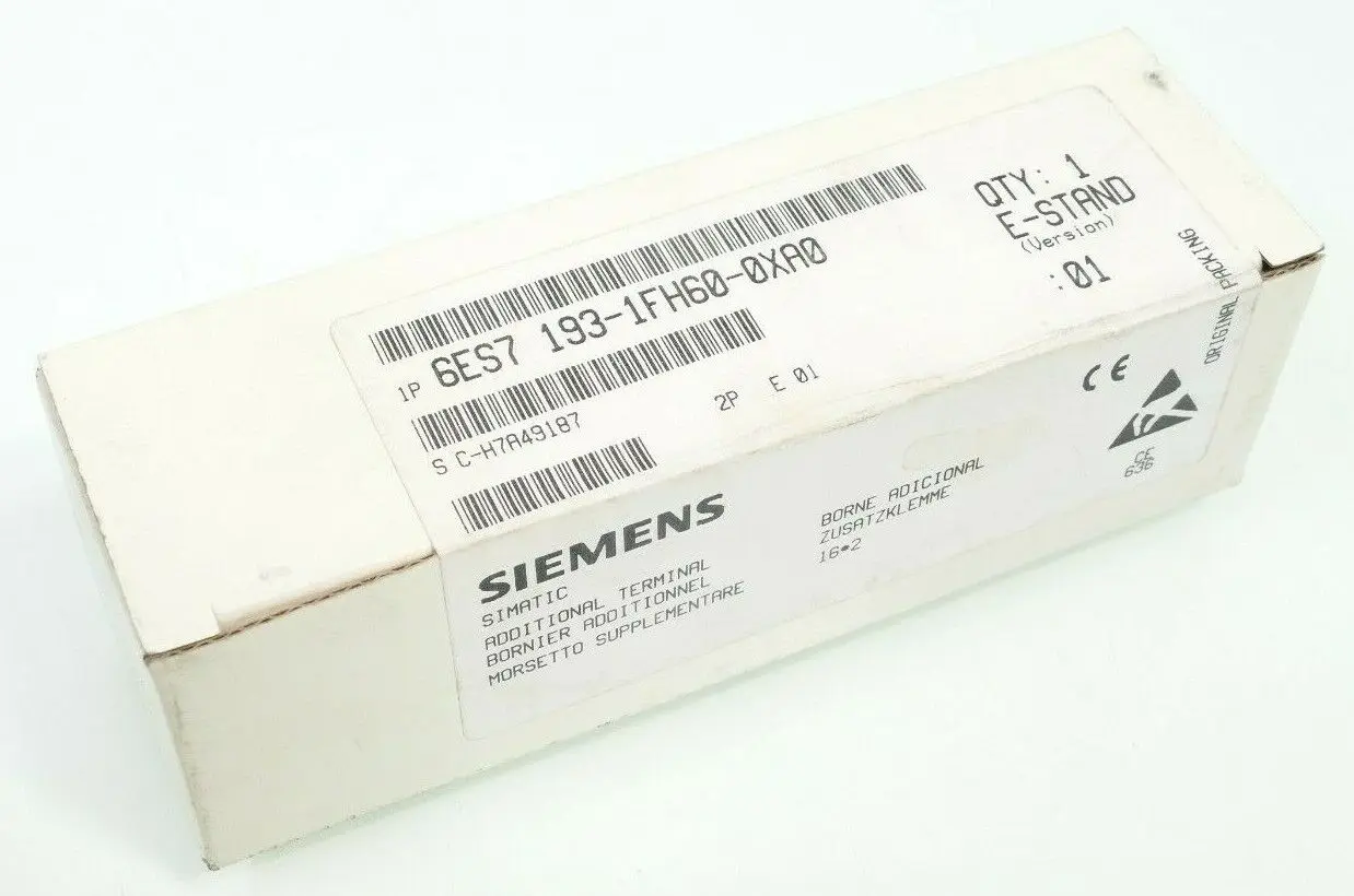 Produktfoto 1 von Siemens SIMATIC DP Zusatzklemme 6ES7 193-1FH60-0XA0 | 6ES7193-1FH60-0XA0