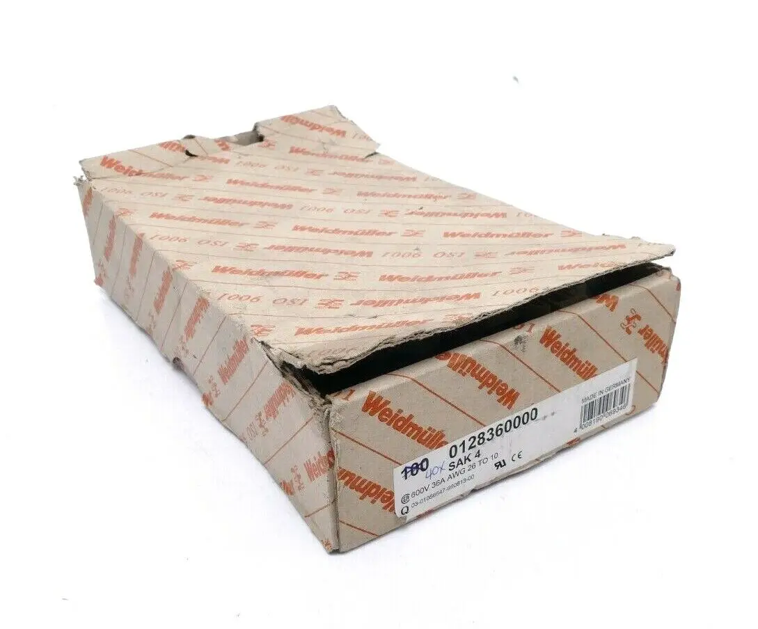 Produktfoto 1 von 40x Weidmüller Durchgangs-Reihenklemme SAK 4 | 0128360000