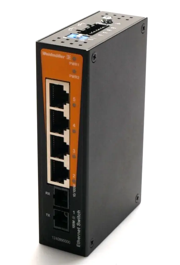 Produktfoto 1 von Weidmüller Ethernet Switch IE-SW-BL05-4TX-1SC | Rev. 2.0.1 | 1240890000