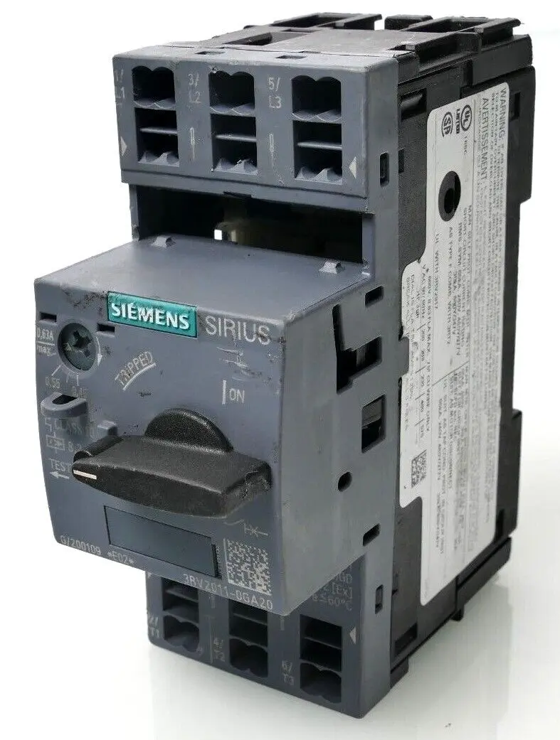 Produktfoto 1 von Siemens SIRIUS Leistungsschalter 3RV2 011-0GA20 | E:02 | 3RV2011-0GA20