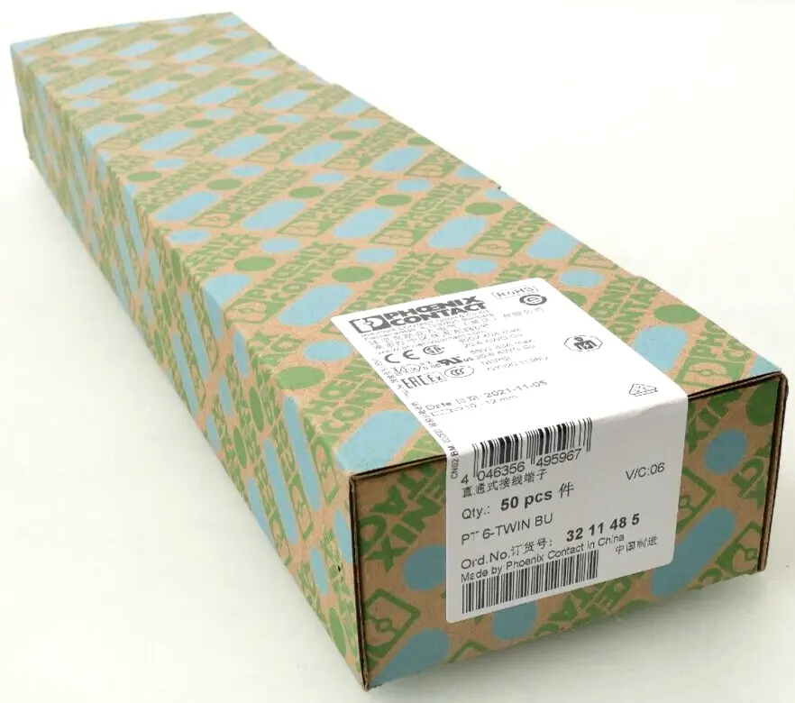 50x Phoenix Contact Durchgangsklemme 32 11 48 5 | PT 6-TWIN BU | 3211485