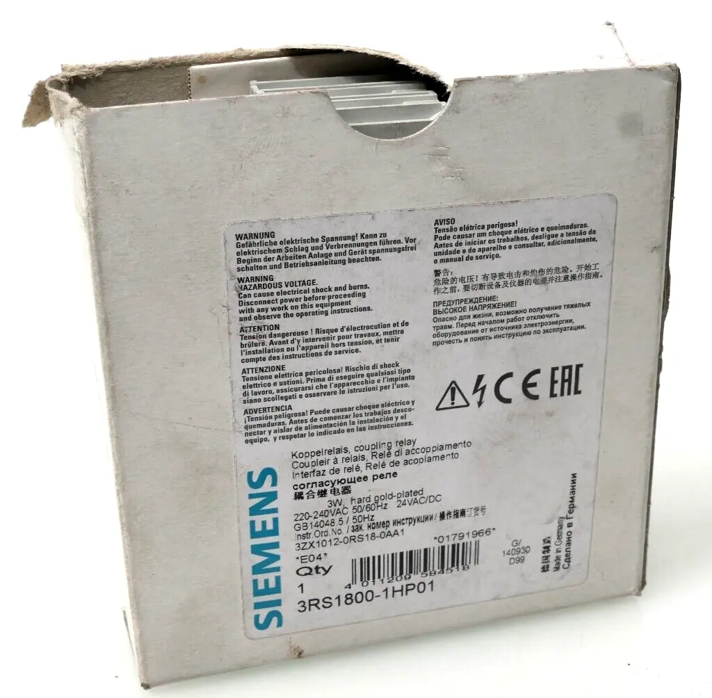 Produktfoto 1 von Siemens SIRIUS Koppelrelais 3RS1 800-1HP01 | E:04 | 3RS1800-1HP01