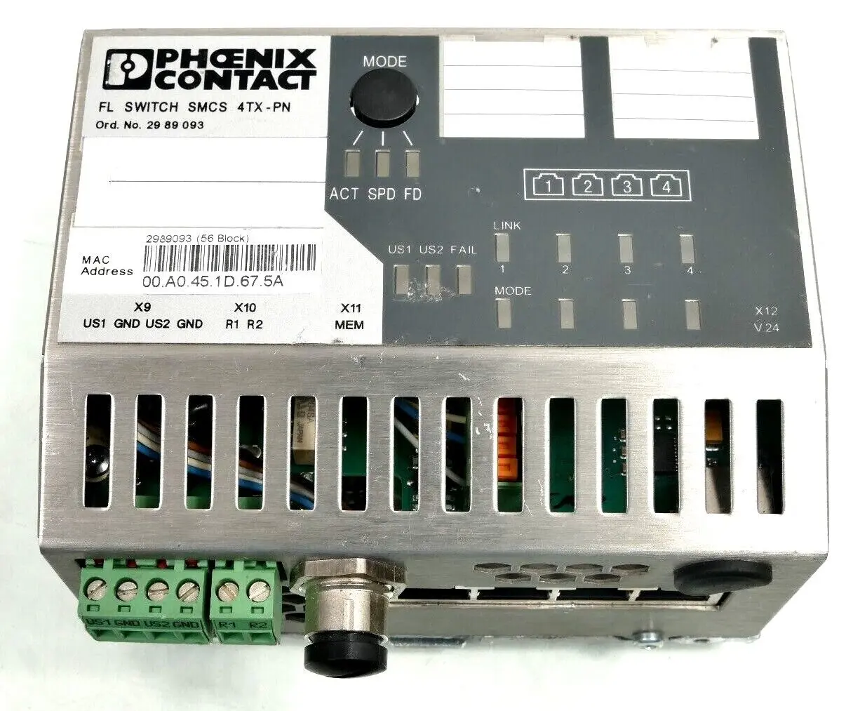 Produktfoto 1 von Phoenix Contact FL Switch 29 89 09 3 | SMCS 4TX-PN | HW:03 | 2989093
