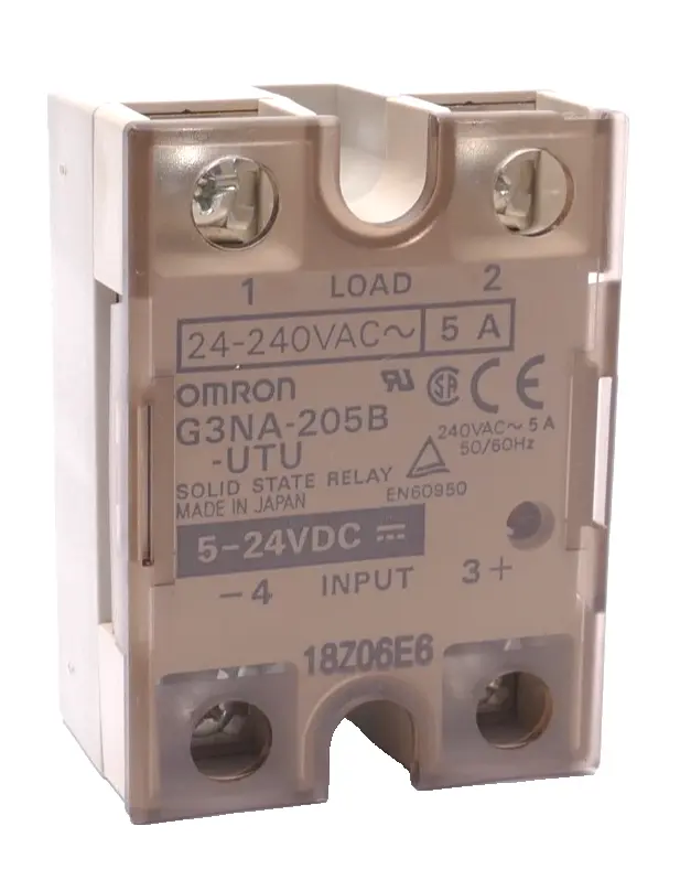 Produktfoto 1 von 2x Omron Halbleiterrelais 5-24VDC | G3NA-205B-UTU