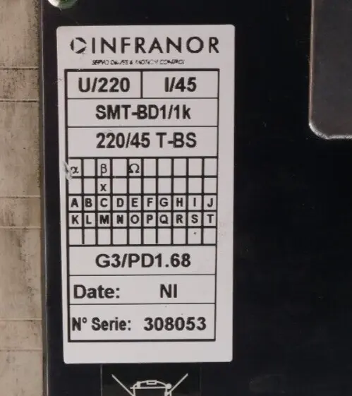 Produktfoto 1 von Infranor SMT-BD1/1k 220/45T-BS Servo Drive Verstärker SMT-BD1/1k-220/45T-BS