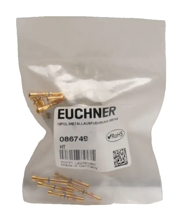 Produktfoto 1 von Euchner Buchsenstecker mit Crimpkontakte 12POL/METALLAUSFUEHRUNG-086749 | 086749