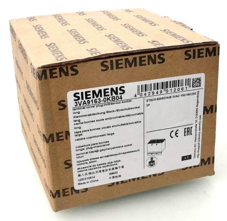Produktfoto 1 von 3x Siemens Klemmenabdeckung 3VA9 163-0KB04 | 3VA9163-0KB04