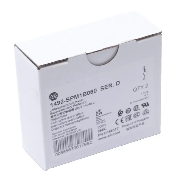 Produktfoto 1 von 2x Allen-Bradley Leistungsschalter | Ser. D | 1492-SPM1B060