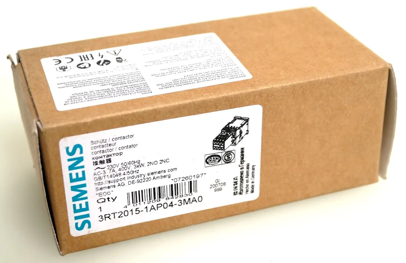 Produktfoto 1 von Siemens SIRIUS Schütz 3RT2 015-1AP04-3MA0 | E:06 | 3RT2015-1AP04-3MA0
