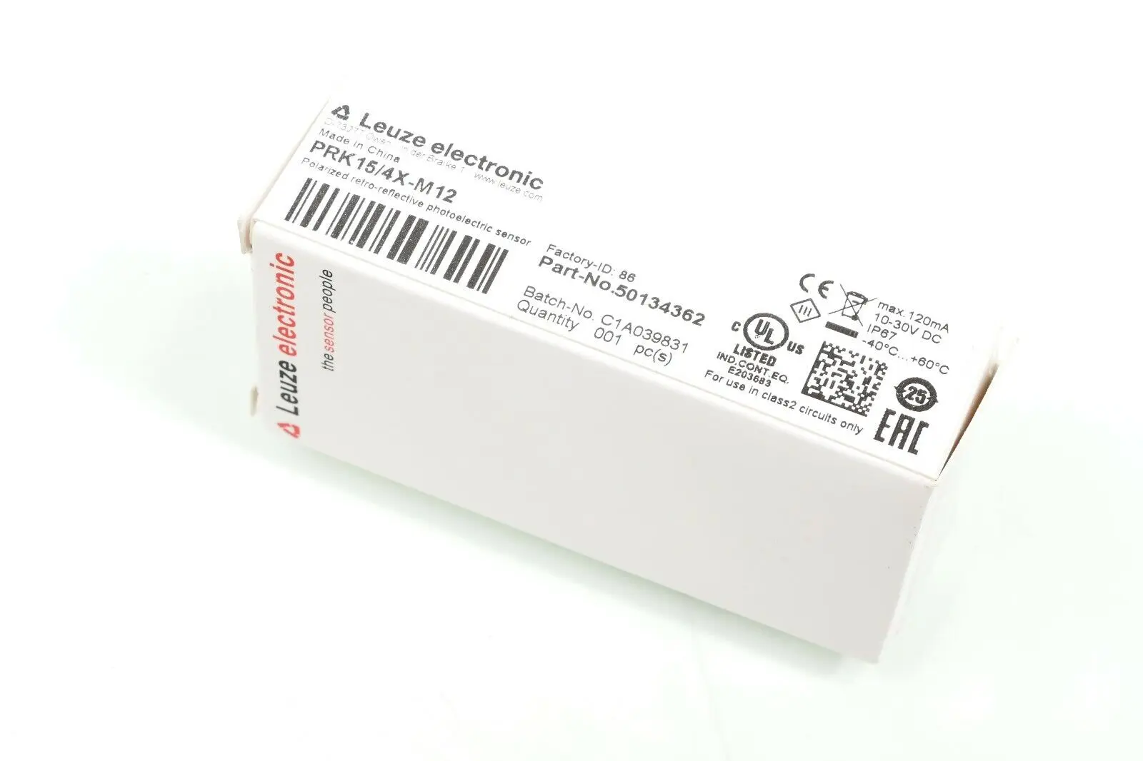 Leuze Reflex-Lichtschranke polarisiert PRK15/4X-M12 | 50134362