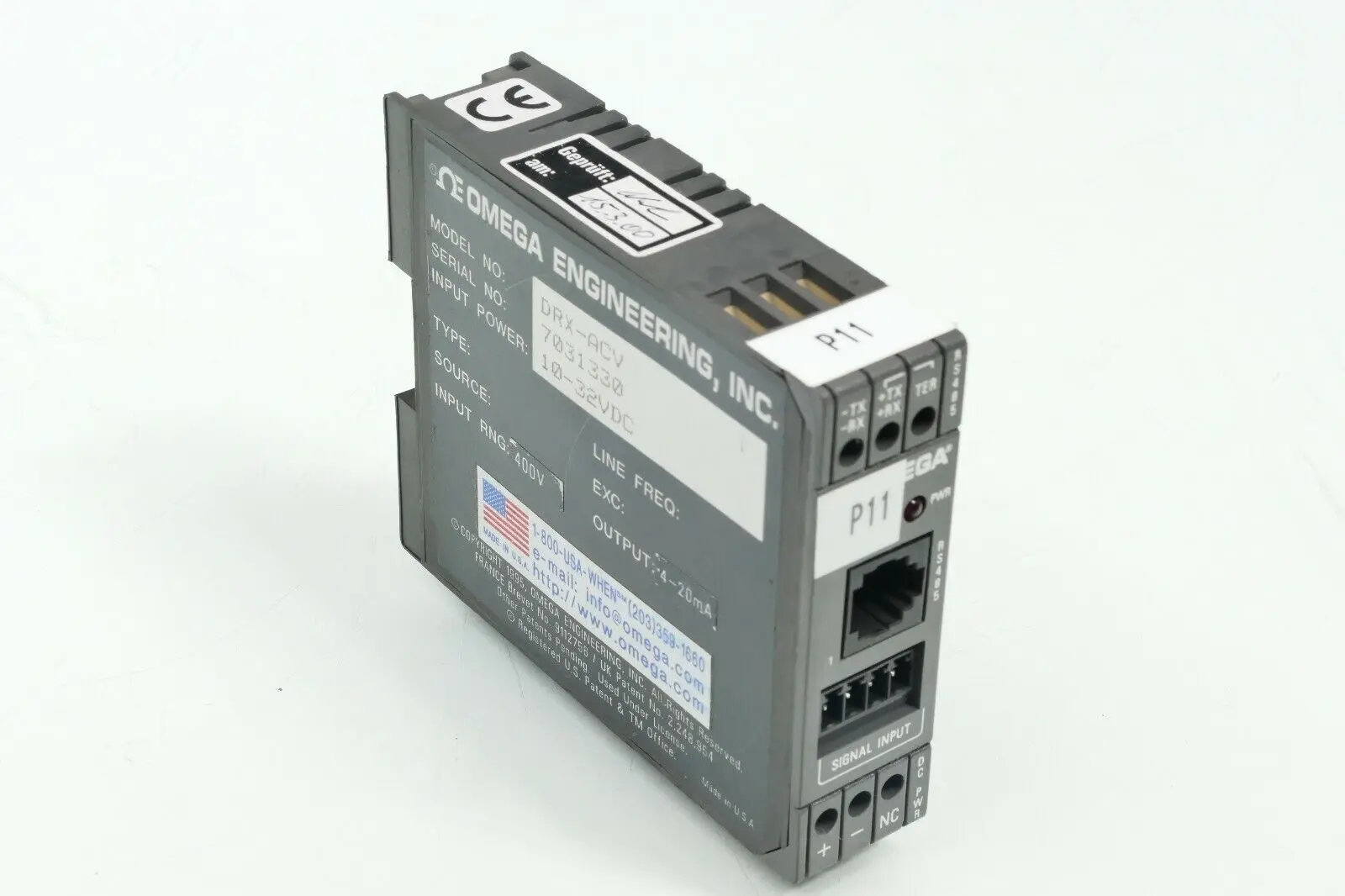 Produktfoto 1 von OMEGA Engineering DIN Rail Conditioner DRX-ACV 10-32VDC