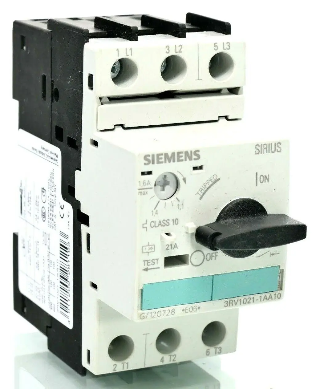 Produktfoto 1 von 2x Siemens SIRIUS Leistungsschalter 3RV1 021-1AA10 | E:06 | 3RV1021-1AA10