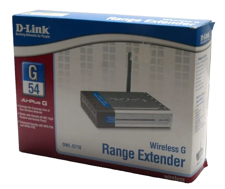 Produktfoto 1 von D-Link Wireless G Range Extender AirPlus G | HW: B3 FW: 2.02 | DWL-G710