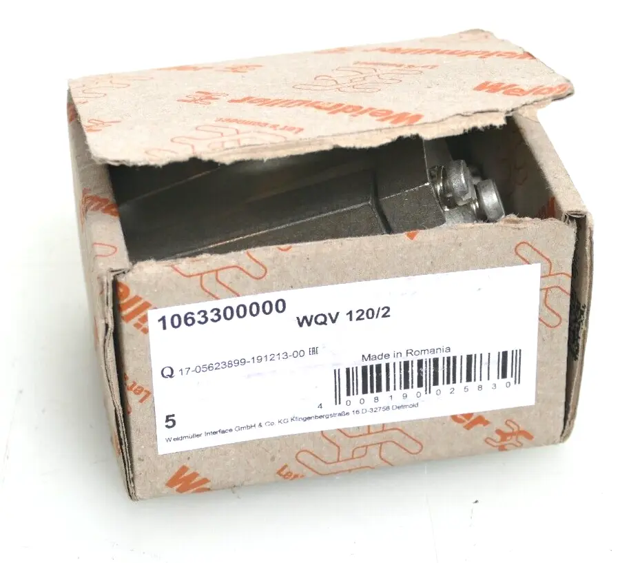 Produktfoto 1 von 5x Weidmüller Querverbinder WQV 120/2 | 1063300000