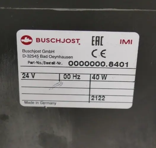 Produktfoto 1 von Buschjost 0000000.8401 Ersatzspule 24V | 00Hz | 40W