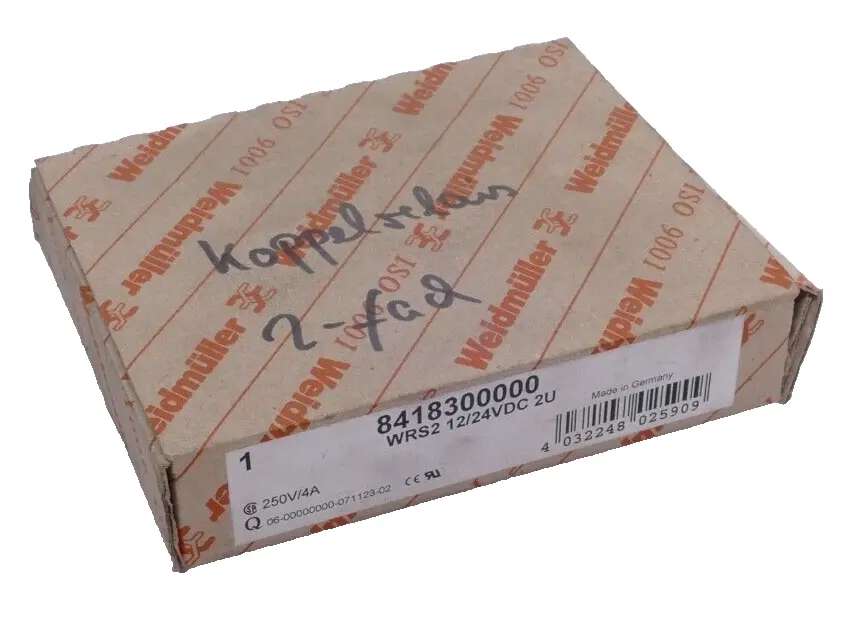 Produktfoto 1 von Weidmüller Relaiskoppler WRS2 12/24VDC 2U | 8418300000